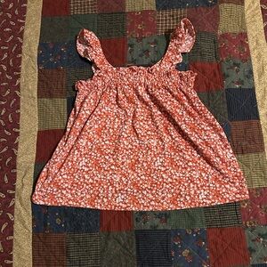 LOFT Red Floral Top - Size Small